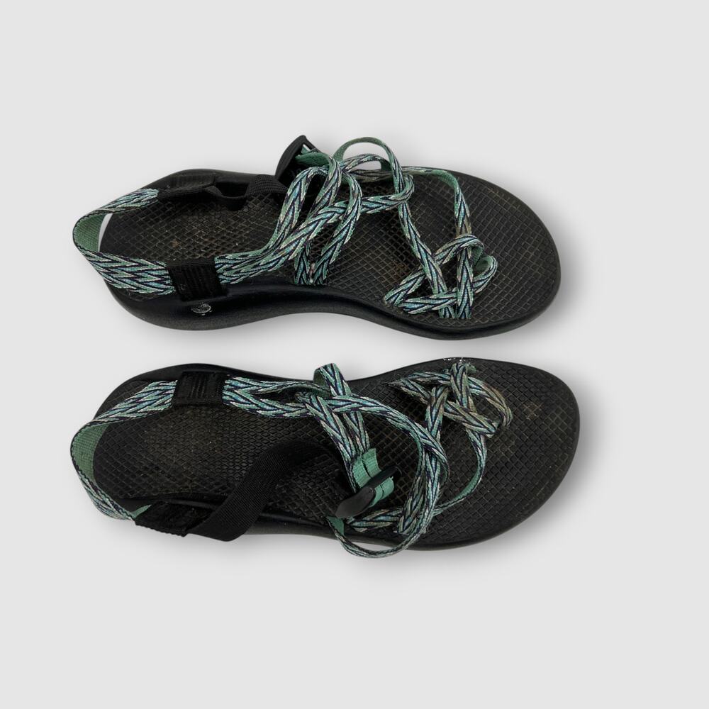 Chaco ZX/2 Classic Multi-Strap Sandals Teal & Black Size 9 - Picture 2 of 7